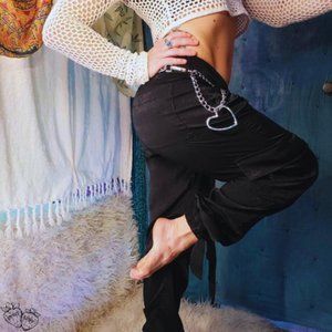 And Now This Satin Cargo Pants ~